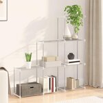 vidaXL Étagère de rangement blanc 43 x 27 x 90 cm Aluminium