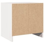 vidaXL Table de chevet Blanc 40x30 5x40 cm Bois de pin massif