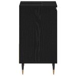 vidaXL Cabinet de salle de bain avec tiroir Chêne noir 65 x 33 x 60 cm