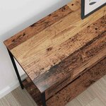 vidaXL Table console Bois ancien 100 x 34.5 x 75 cm Bois d'ingénierie
