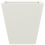 vidaXL Jardinières 2 Pièces blanc 30x30x30 cm acier