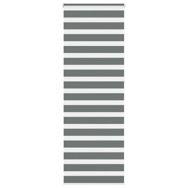 vidaXL Store zèbre gris foncé largeur du tissu 85 9 cm polyester
