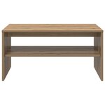 vidaXL Table basse Chêne artisanal 80 x 50 x 40 cm Bois d'ingénierie