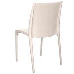 vidaXL Chaises de jardin lot de 2 crème 50x46x80 cm polypropylène