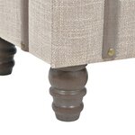 vidaXL Banc de rangement Bois massif et acier 111x34x37 cm