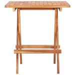 Ensemble de bistro jardin meuble extérieur terrasse 3 pièces avec coussins vert bois de teck massif 02_0013517