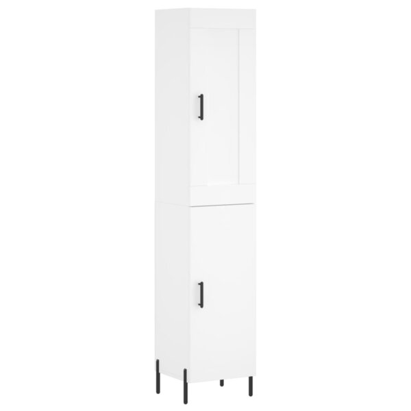 vidaXL Buffet haut Blanc 34 5x34x180 cm Bois d'ingénierie