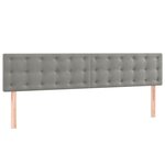 vidaXL Sommier à lattes de lit et matelas Gris clair 200x200cm Velours