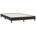 vidaXL Sommier à lattes de lit avec matelas noir 160x220 cm velours