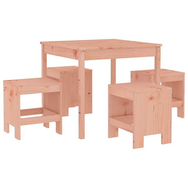 vidaXL Ensemble à manger de jardin 5Pièces bois massif Douglas