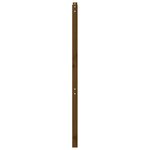 vidaXL Tête de lit Marron miel 106x4x100 cm Bois massif de pin