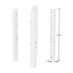 Flexa WHITE Jeu de pieds pour transformer le lit Montessori en lit simple Blanc
