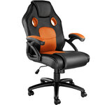 Tectake Chaise gamer MIKE - noir/orange