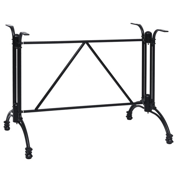 vidaXL Pied de table de bistro Noir 93x60x72 cm Aluminium coulé