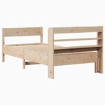 vidaXL Cadre de lit sans matelas 100x200 cm bois massif de pin
