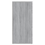 vidaXL Buffet Sonoma gris 80x36x75 cm Bois d'ingénierie