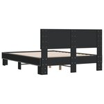 vidaXL Cadre de lit sans matelas noir 120x200 cm