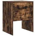 vidaXL Bureau d'écriture Chêne fumé Bois d'ingénierie 60 x 50 x 76 cm