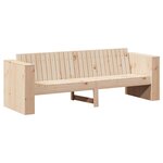 vidaXL Canapé de jardin Marron 185 5 x 60 x 62 cm Pin massif