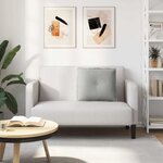 vidaXL Coussin de Dos Gris clair 60 x 50 cm Tissu en microfibre