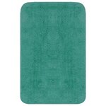 vidaXL Tapis de salle de bain 2 Pièces Tissu Turquoise