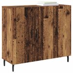 vidaXL Buffet Marron 90 x 34 x 80 cm Bois d'ingénierie