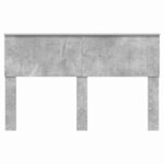 vidaXL Tête de lit Gris béton 140 cm Bois d'ingénierie