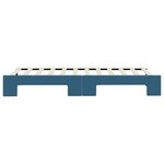 vidaXL Lit de jour avec gigogne sans matelas bleu 80x200 cm