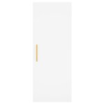 vidaXL Buffet haut Blanc 34 5x34x180 cm Bois d'ingénierie