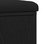 Banc de rangement vidaXL Chêne noir 100x30x48 cm Bois aggloméré