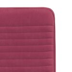 vidaXL Chaises à manger lot de 6 rouge bordeaux velours