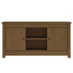 vidaXL Meuble TV Marron miel 103x36 5x52 cm Bois de pin massif