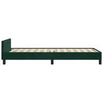 vidaXL Cadre de lit sans matelas vert foncé 90x190 cm velours