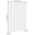 vidaXL Tête de lit murale Marron miel 82 5x3x110 cm Bois massif de pin