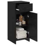 vidaXL Armoire de salle de bain Chêne noir 35 x 36 5 x 85 cm