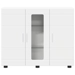 vidaXL Buffet avec étagère Blanc 55 5 x 29 x 100 cm Bois d'ingénierie