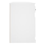 vidaXL Bureau avec armoire blanc bois d'ingénierie