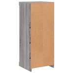 vidaXL Buffet avec lumières LED sonoma gris 41x37x100 cm