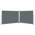 vidaXL Auvent latéral rétractable Anthracite 120 x 1000 cm