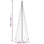 Vidaxl sapin de noël avec piquet 732 led colorées 500 cm