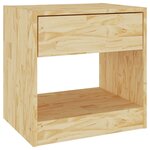 vidaXL Tables de chevet 2 Pièces 40x31x40 cm bois de pin massif