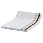 vidaXL Matelas avec Couche de Coco Blanc 200 x 140 cm Mousse PU