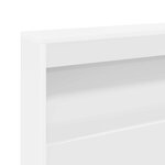 vidaXL Tête de lit de rangement Blanc 140 cm Bois d'ingénierie