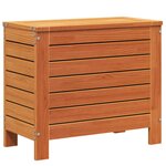vidaXL Repose-pied de jardin cire marron 62x31 5x52 cm bois pin massif