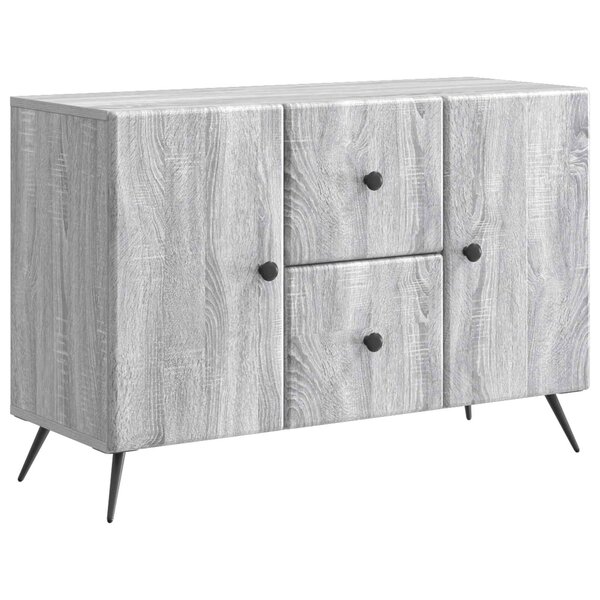 vidaXL Buffet Sonoma gris 89 x 34 5 x 60 cm Bois d'ingénierie