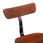 vidaXL Tabourets de bar lot de 2 49x43x88 cm bois de manguier massif