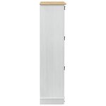 vidaXL Cabinet à chaussures Corona Blanc 99 x 32 x 122 cm Pin massif
