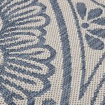 vidaXL Tapis à tissage plat d'extérieur 120x170 cm Motif bleu