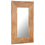 vidaXL Miroir cosmétique 50x80 cm Bois solide d'acacia