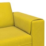 Ensemble de Canapés 3 Pièces Jaune Velours